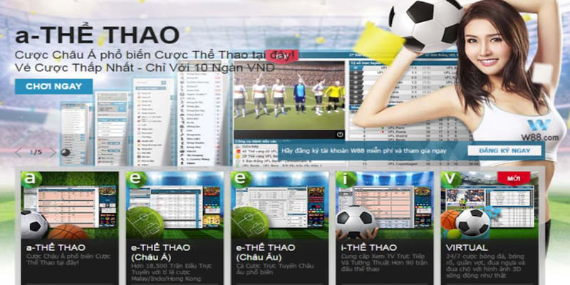 W88 - Điểm cược thể thao đặc sắc bậc nhất